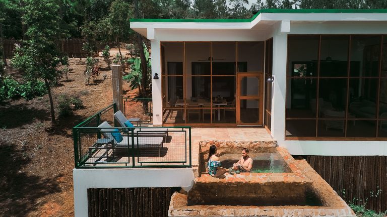 plunge pool in belize rainforest